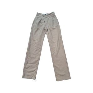 Abercrombie & Fitch Women's XS Dress Pant Trouser Beige Crosswaist Straight Leg